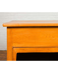 Chinese Vintage Natural Elmwood Console Cabinet with Removable Top and Doors-5. Asian & Chinese Furniture, Art, Antiques, Vintage Home Décor for sale at FEA Home