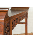 Large Chinese Qing Dynasty Everted Flange Altar Console Table with Carved Apron-11. Asian & Chinese Furniture, Art, Antiques, Vintage Home Décor for sale at FEA Home