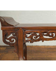 Large Chinese Qing Dynasty Everted Flange Altar Console Table with Carved Apron-7. Asian & Chinese Furniture, Art, Antiques, Vintage Home Décor for sale at FEA Home
