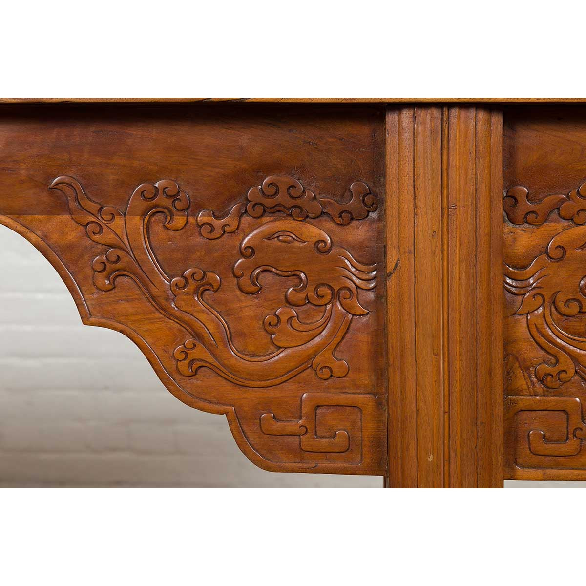 Ming Style Altar Table with Everted Flanges, Cloud Motifs and Mythical Creatures-16. Asian & Chinese Furniture, Art, Antiques, Vintage Home Décor for sale at FEA Home