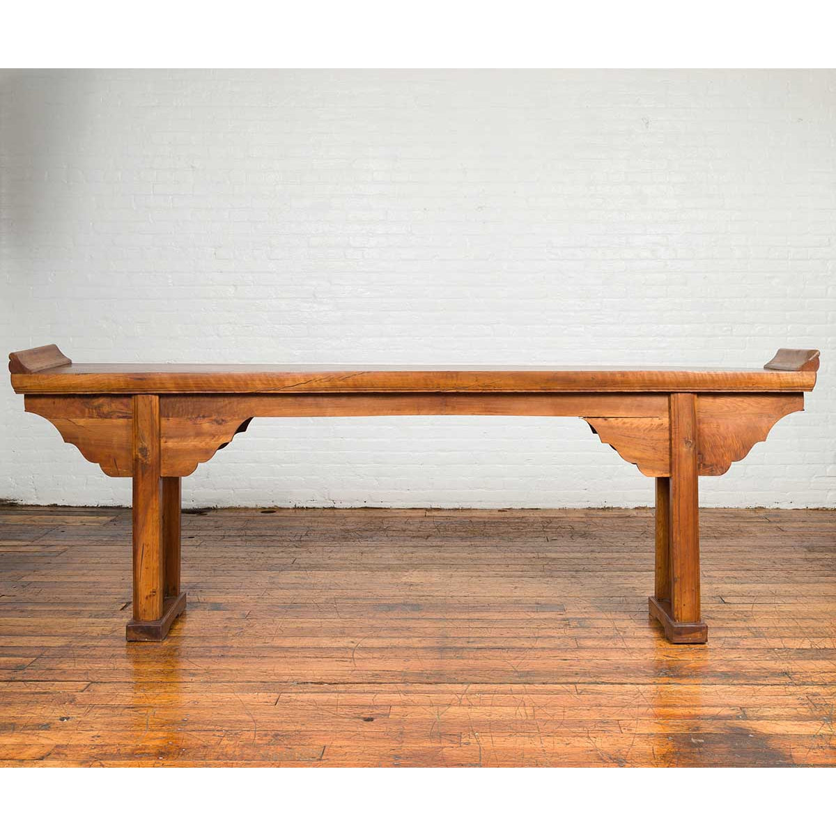 Ming Style Altar Table with Everted Flanges, Cloud Motifs and Mythical Creatures-2. Asian & Chinese Furniture, Art, Antiques, Vintage Home Décor for sale at FEA Home