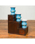 19th Century Japanese Staircase Tansu Cabinet with Two Drawers and Single Door-3. Asian & Chinese Furniture, Art, Antiques, Vintage Home Décor for sale at FEA Home