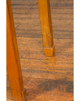 Chinese Ming Dynasty Style Vintage Elm Waisted Table with Humpbacked Stretcher-9. Asian & Chinese Furniture, Art, Antiques, Vintage Home Décor for sale at FEA Home