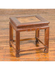 Antique Chinese Ming Style Waisted Stool with Horsehoof Legs and Rattan Inset-4. Asian & Chinese Furniture, Art, Antiques, Vintage Home Décor for sale at FEA Home