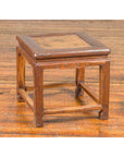 Antique Chinese Ming Style Waisted Stool with Horsehoof Legs and Rattan Inset-5. Asian & Chinese Furniture, Art, Antiques, Vintage Home Décor for sale at FEA Home