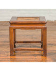 Antique Chinese Ming Style Waisted Stool with Horsehoof Legs and Rattan Inset-9. Asian & Chinese Furniture, Art, Antiques, Vintage Home Décor for sale at FEA Home