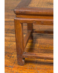 Antique Chinese Ming Style Waisted Stool with Horsehoof Legs and Rattan Inset-11. Asian & Chinese Furniture, Art, Antiques, Vintage Home Décor for sale at FEA Home