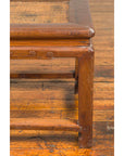 Antique Chinese Ming Style Waisted Stool with Horsehoof Legs and Rattan Inset-12. Asian & Chinese Furniture, Art, Antiques, Vintage Home Décor for sale at FEA Home
