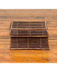 Vintage Banana Leaf Covered and Bamboo Farmer's Basket from the Philippines-9. Asian & Chinese Furniture, Art, Antiques, Vintage Home Décor for sale at FEA Home