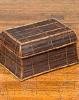 Vintage Banana Leaf Covered and Bamboo Farmer's Basket from the Philippines-2. Asian & Chinese Furniture, Art, Antiques, Vintage Home Décor for sale at FEA Home