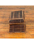 Vintage Banana Leaf Covered and Bamboo Farmer's Basket from the Philippines-6. Asian & Chinese Furniture, Art, Antiques, Vintage Home Décor for sale at FEA Home