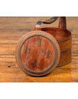 Antique Chinese Rattan Tiered Lunch Box with Carved Handle and Calligraphy-7. Asian & Chinese Furniture, Art, Antiques, Vintage Home Décor for sale at FEA Home