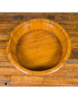 Chinese Qing Dynasty Period 19th Century Elm Round Rice Tray with Brass Braces-10. Asian & Chinese Furniture, Art, Antiques, Vintage Home Décor for sale at FEA Home
