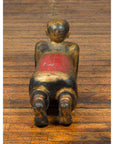 Vintage Thai Ceremonial Gilt Carved Temple Guardian with Black and Red Patina-8. Asian & Chinese Furniture, Art, Antiques, Vintage Home Décor for sale at FEA Home