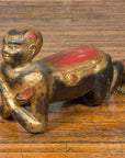 Vintage Thai Ceremonial Gilt Carved Temple Guardian with Black and Red Patina-2. Asian & Chinese Furniture, Art, Antiques, Vintage Home Décor for sale at FEA Home