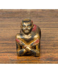 Vintage Thai Ceremonial Gilt Carved Temple Guardian with Black and Red Patina-10. Asian & Chinese Furniture, Art, Antiques, Vintage Home Décor for sale at FEA Home