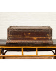 Antique Chinese Wooden Document Box with Distressed Patina and Brass Stud Design-3. Asian & Chinese Furniture, Art, Antiques, Vintage Home Décor for sale at FEA Home