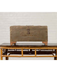 Indian 19th Century Merchant's Chest with Pierced Geometric Decor and Patina-6. Asian & Chinese Furniture, Art, Antiques, Vintage Home Décor for sale at FEA Home