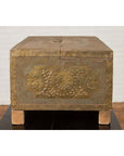 Indian 19th Century Merchant's Chest with Pierced Geometric Decor and Patina-9. Asian & Chinese Furniture, Art, Antiques, Vintage Home Décor for sale at FEA Home