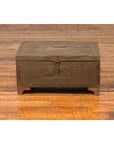 Indian 19th Century Merchant's Chest with Pierced Geometric Decor and Patina-4. Asian & Chinese Furniture, Art, Antiques, Vintage Home Décor for sale at FEA Home