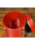 Japanese Taishō Red Lacquered Hokai Box with Brass Accents and Original Rope-5. Asian & Chinese Furniture, Art, Antiques, Vintage Home Décor for sale at FEA Home