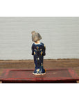 Small Chinese Statue of a Court Lady Wearing Blue Kimono and Holding a Baby-6. Asian & Chinese Furniture, Art, Antiques, Vintage Home Décor for sale at FEA Home