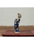 Small Chinese Statue of a Court Lady Wearing Blue Kimono and Holding a Baby-7. Asian & Chinese Furniture, Art, Antiques, Vintage Home Décor for sale at FEA Home