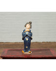 Small Chinese Statue of a Court Lady Wearing Blue Kimono and Holding a Baby-8. Asian & Chinese Furniture, Art, Antiques, Vintage Home Décor for sale at FEA Home