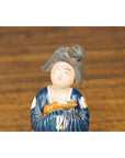 Small Chinese Statue of a Court Lady Wearing Blue Kimono and Holding a Baby-9. Asian & Chinese Furniture, Art, Antiques, Vintage Home Décor for sale at FEA Home