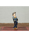 Small Chinese Statue of a Court Lady Wearing Blue Kimono and Holding a Baby-5. Asian & Chinese Furniture, Art, Antiques, Vintage Home Décor for sale at FEA Home