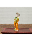 Chinese Court Lady Statue with Egg and Spinach Pattern Kimono and Holding a Dog-9. Asian & Chinese Furniture, Art, Antiques, Vintage Home Décor for sale at FEA Home