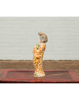 Statue of a Chinese Court Lady Wearing Brown Patterned Kimono and Holding a Baby-6. Asian & Chinese Furniture, Art, Antiques, Vintage Home Décor for sale at FEA Home
