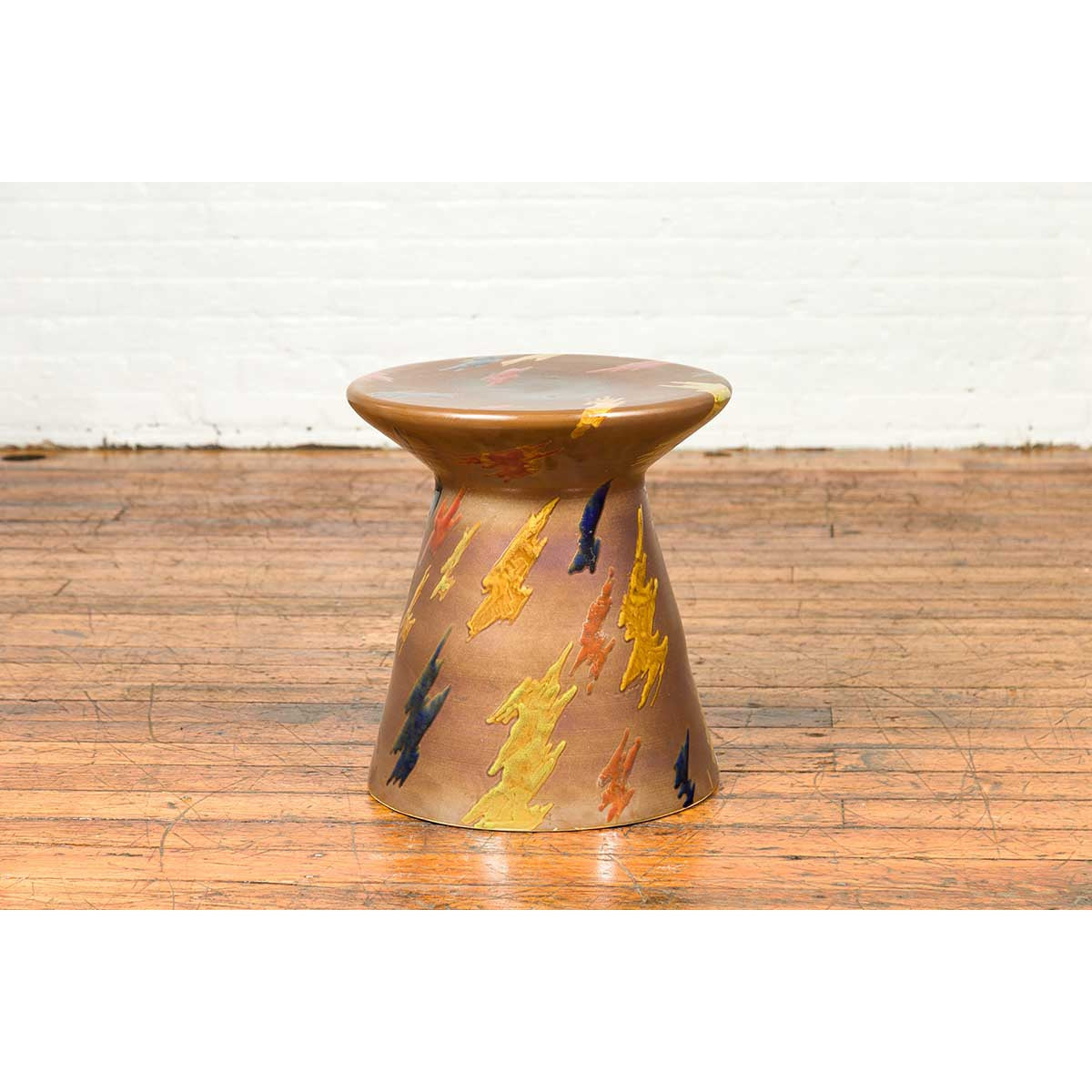 Contemporary Chinese Artisan Glazed and Hand Painted Garden Seat-7. Asian & Chinese Furniture, Art, Antiques, Vintage Home Décor for sale at FEA Home