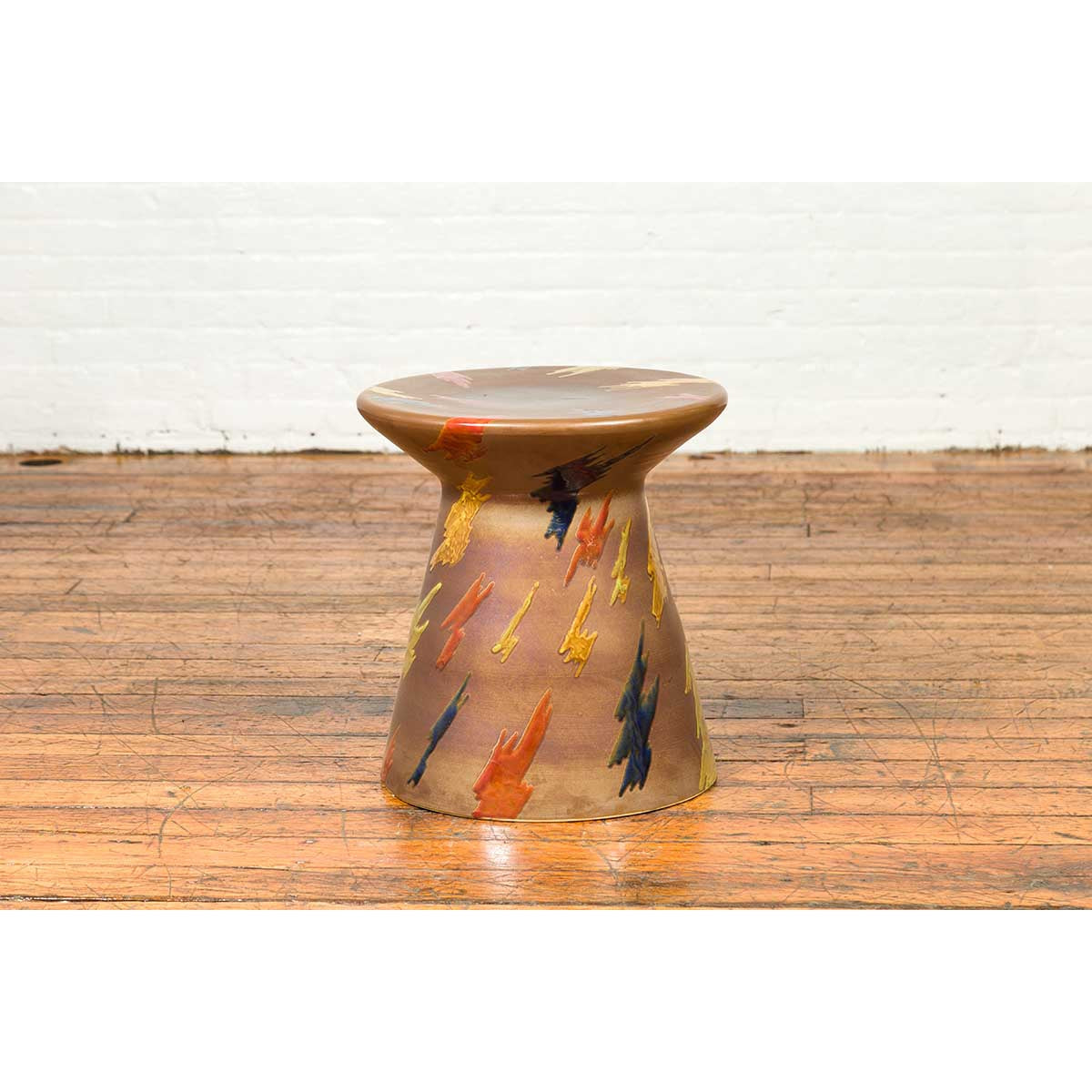 Contemporary Chinese Artisan Glazed and Hand Painted Garden Seat-3. Asian & Chinese Furniture, Art, Antiques, Vintage Home Décor for sale at FEA Home