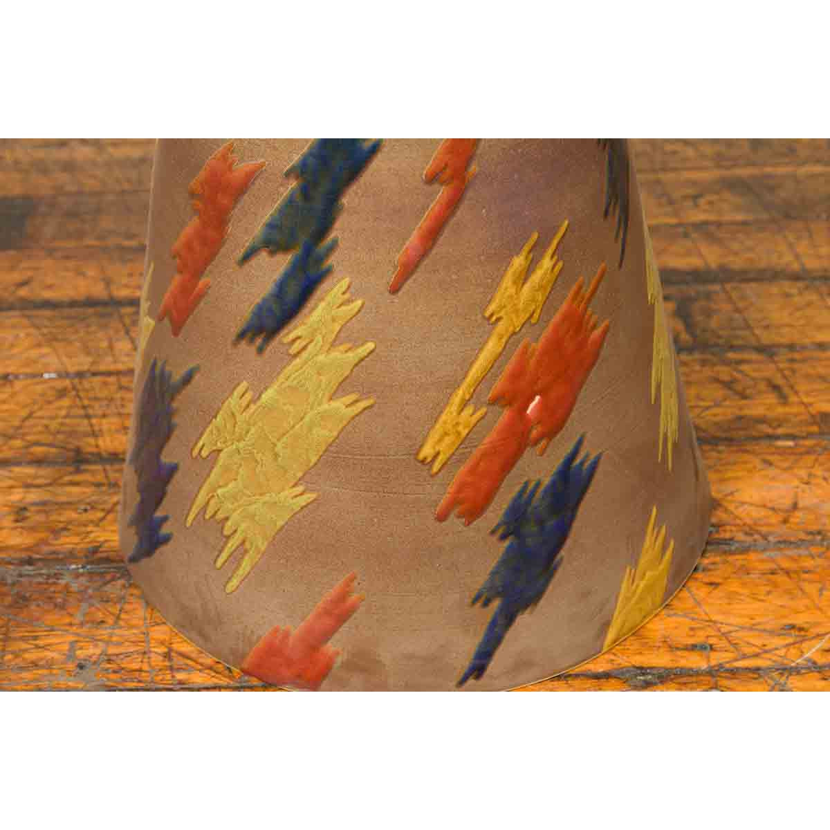 Chinese Contemporary Artisan Glazed and Hand Painted Garden Seat-8. Asian & Chinese Furniture, Art, Antiques, Vintage Home Décor for sale at FEA Home