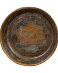 Antique Indian Market Tray with Mughal Inspired Hand Painted Décor-1. Asian & Chinese Furniture, Art, Antiques, Vintage Home Décor for sale at FEA Home