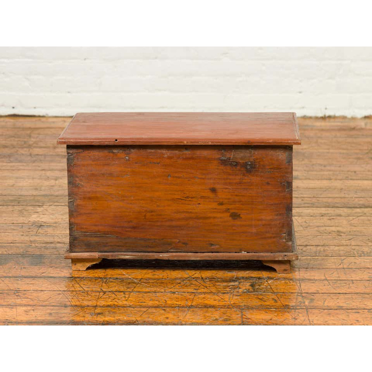 Indonesian Vintage Wooden Blanket Chest with Carved Foliage and Floral Motifs-12. Asian & Chinese Furniture, Art, Antiques, Vintage Home Décor for sale at FEA Home