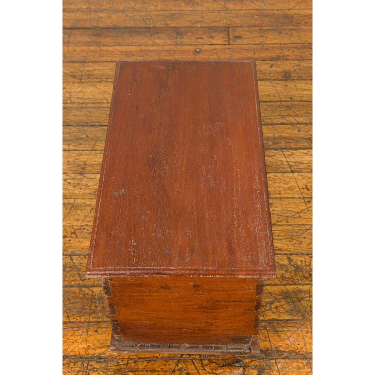 Indonesian Vintage Wooden Blanket Chest with Carved Foliage and Floral Motifs-13. Asian & Chinese Furniture, Art, Antiques, Vintage Home Décor for sale at FEA Home