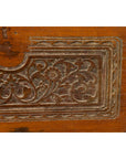 Indonesian Vintage Wooden Blanket Chest with Carved Foliage and Floral Motifs-7. Asian & Chinese Furniture, Art, Antiques, Vintage Home Décor for sale at FEA Home