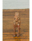Small Vintage Indian Exterior Rust Colored and Carved Wooden Horse from Madras-8. Asian & Chinese Furniture, Art, Antiques, Vintage Home Décor for sale at FEA Home