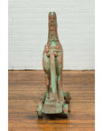 Vintage Indian Antique Wooden Horse On Wheels-9. Asian & Chinese Furniture, Art, Antiques, Vintage Home Décor for sale at FEA Home