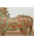 Vintage Indian Antique Wooden Horse On Wheels-12. Asian & Chinese Furniture, Art, Antiques, Vintage Home Décor for sale at FEA Home