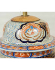 Vintage Japanese Arita Porcelain Gold, Dark Blue and Orange Table Lamp-13. Asian & Chinese Furniture, Art, Antiques, Vintage Home Décor for sale at FEA Home