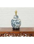 Vintage Chinese Blue and white Porcelain Lamp with Architectures and Landscapes-5. Asian & Chinese Furniture, Art, Antiques, Vintage Home Décor for sale at FEA Home