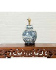Vintage Chinese Blue and white Porcelain Lamp with Architectures and Landscapes-8. Asian & Chinese Furniture, Art, Antiques, Vintage Home Décor for sale at FEA Home