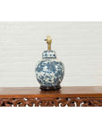 Vintage Chinese Blue and white Porcelain Lamp with Architectures and Landscapes-9. Asian & Chinese Furniture, Art, Antiques, Vintage Home Décor for sale at FEA Home