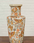 Pair of Chinese Vintage Japanese Kutani Style Vases with Flowers and Butterflies-10. Asian & Chinese Furniture, Art, Antiques, Vintage Home Décor for sale at FEA Home