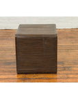 Burmese Contemporary Waterfall Side Table with Opium Mat Top and Horsehoof Feet-12. Asian & Chinese Furniture, Art, Antiques, Vintage Home Décor for sale at FEA Home