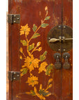 Chinese Qing Dynasty 19th Century Side Cabinet with Painted Floral Decor-5. Asian & Chinese Furniture, Art, Antiques, Vintage Home Décor for sale at FEA Home
