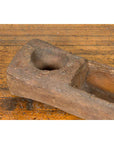 Chinese Antique 19th Century or Older Rustic Mortar with Weathered Patina-5. Asian & Chinese Furniture, Art, Antiques, Vintage Home Décor for sale at FEA Home